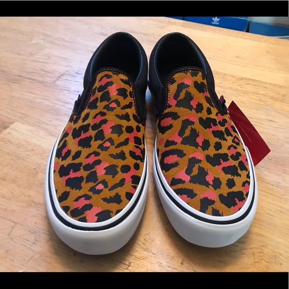 Vans Classic Slip-On Cheetah Print RARE Mens 10.5 - Picture 2 of 3